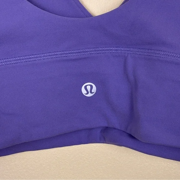 NWT LULULEMON Align V-Neck Bra Size 8 A/B Dark Lavender Purple Workout Gym Sport - Picture 5 of 8